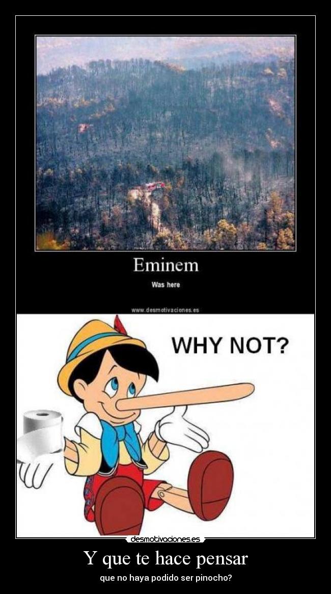 Y que te hace pensar - 