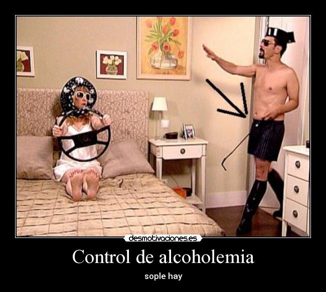 Control de alcoholemia - sople hay