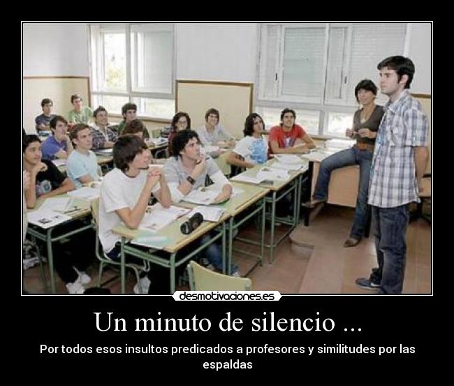 Un minuto de silencio ... - 