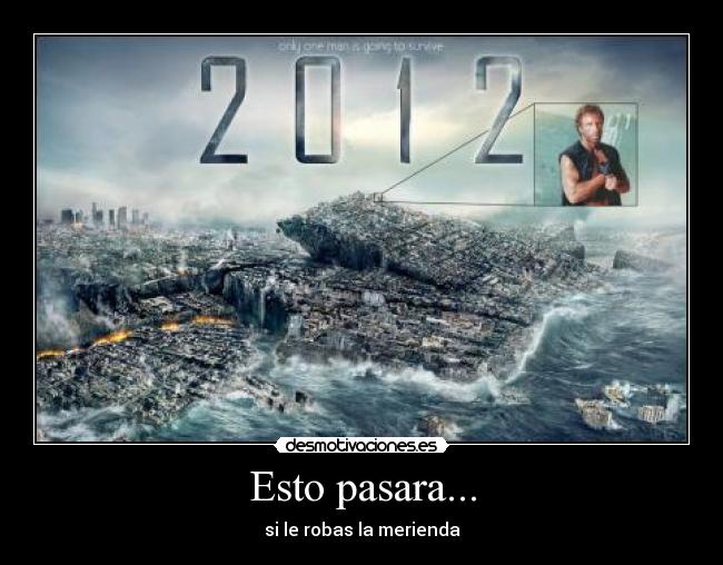 Esto pasara... - si le robas la merienda