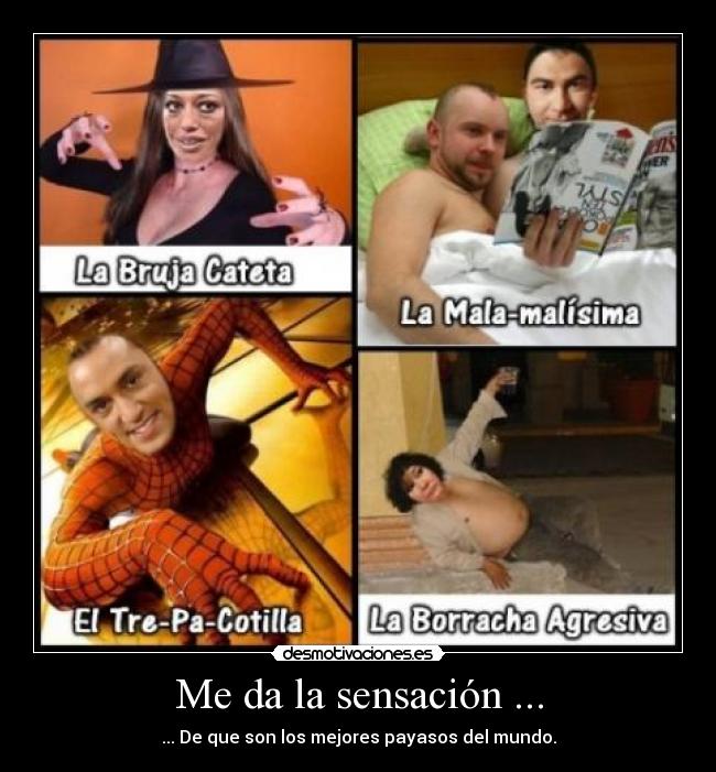 carteles payasitos desmotivaciones