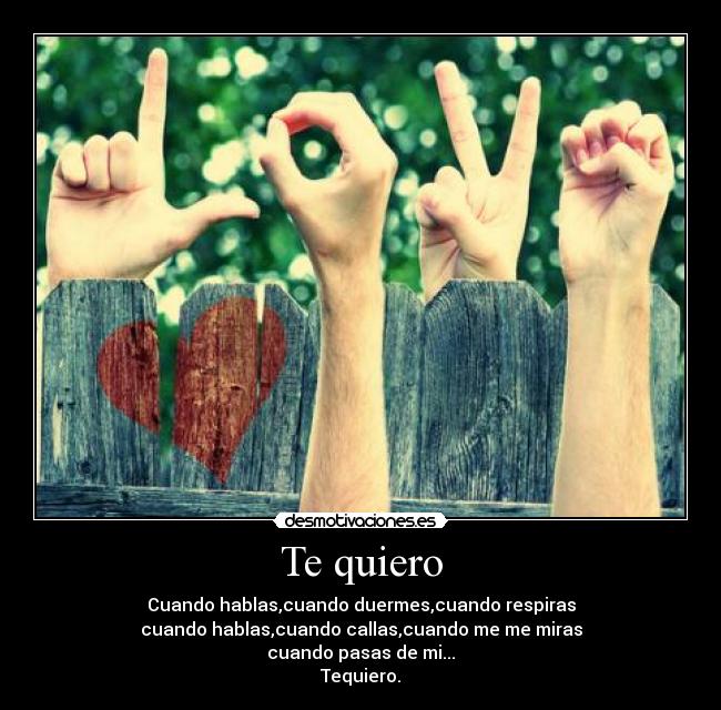 Te quiero -