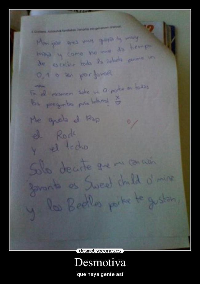 Desmotiva - que haya gente así