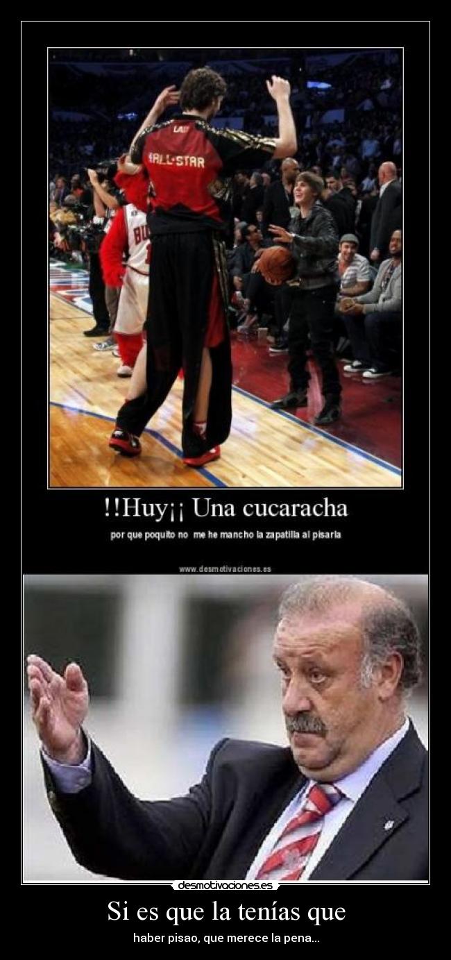 Si es que la tenías que - haber pisao, que merece la pena...