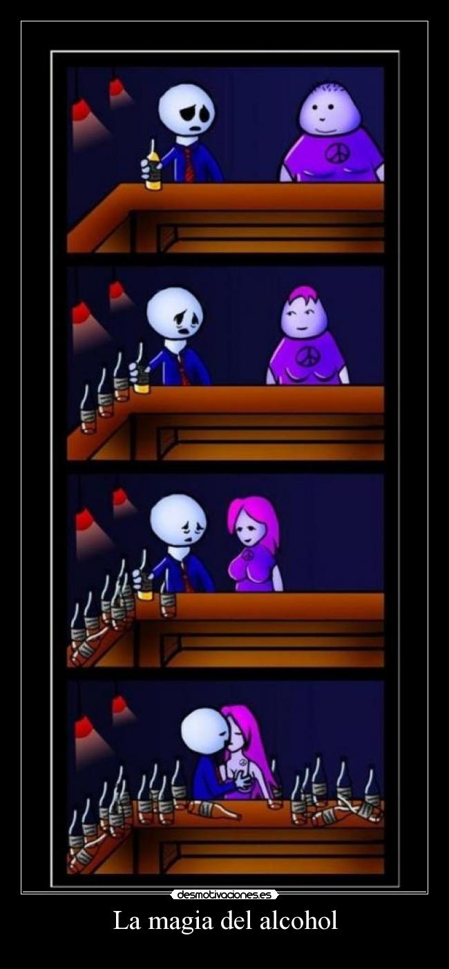 La magia del alcohol -