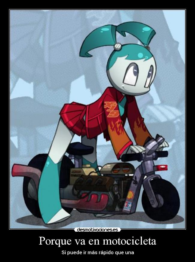 Porque va en motocicleta -
