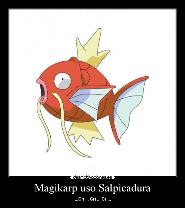 carteles magikarp pokemon desmotivaciones