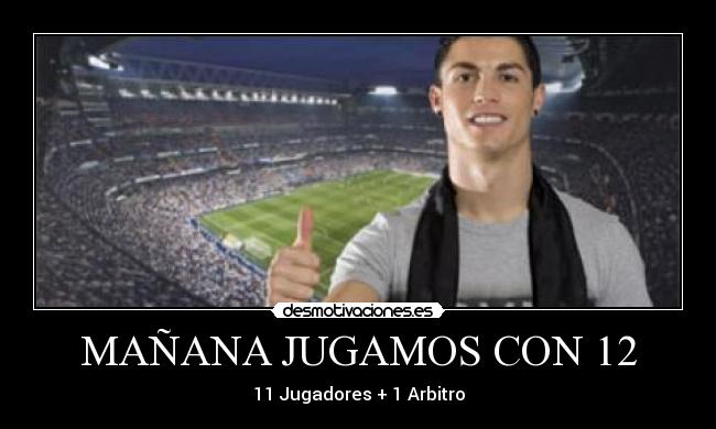 MAÑANA JUGAMOS CON 12 - 