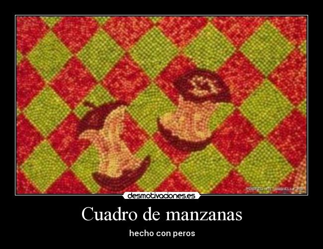 carteles cuadro manzanas desmotivaciones