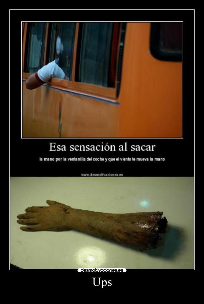 carteles brazo cortado ventanilla desmotivaciones