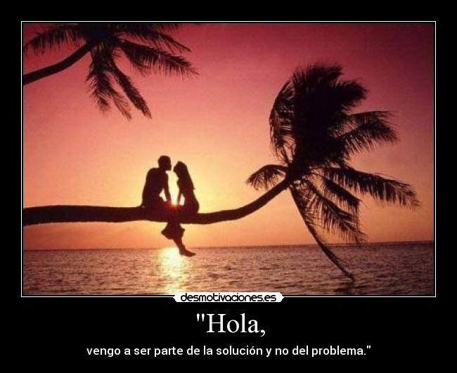 Hola, -