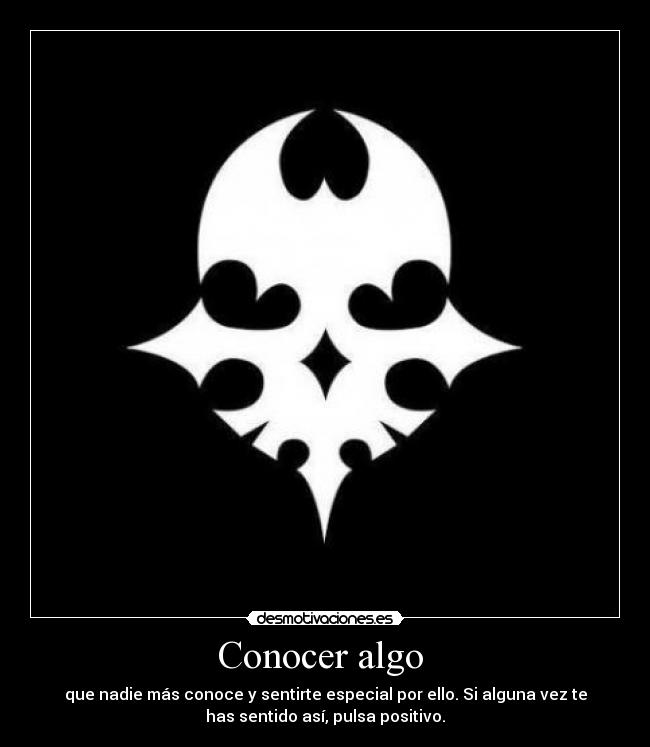 Conocer algo -