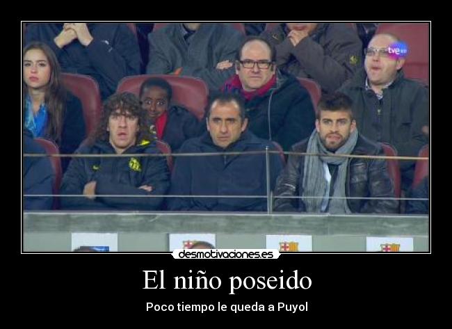 carteles puyol barca nino poseido arsenal desmotivaciones