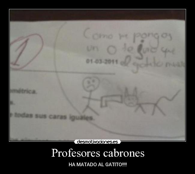 Profesores cabrones -