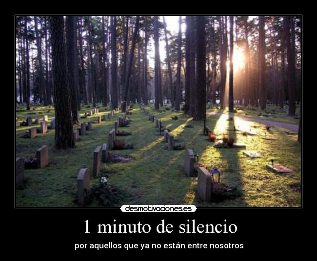 1 minuto de silencio -