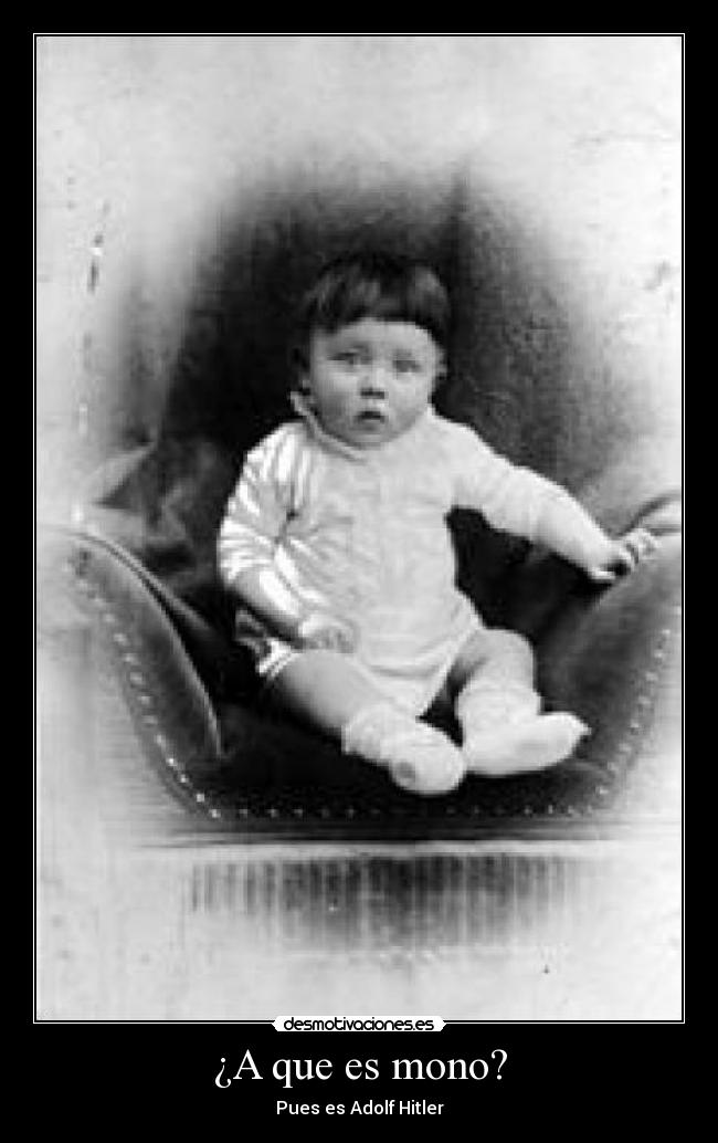 ¿A que es mono? - Pues es Adolf Hitler