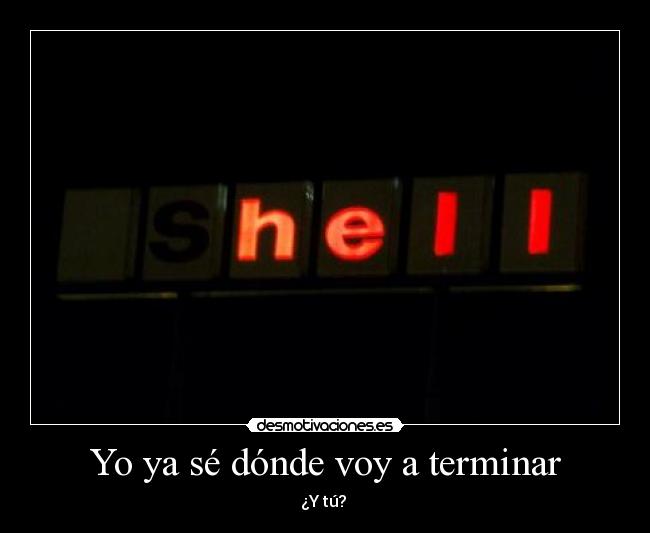 Yo ya sé dónde voy a terminar - 