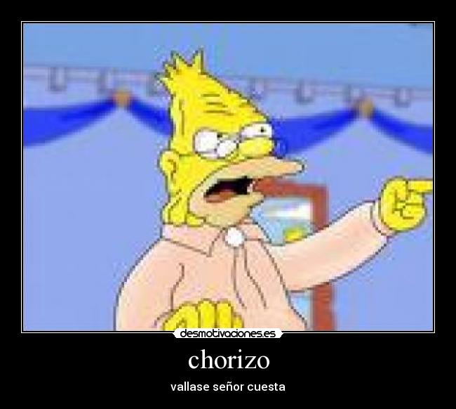 chorizo - vallase señor cuesta