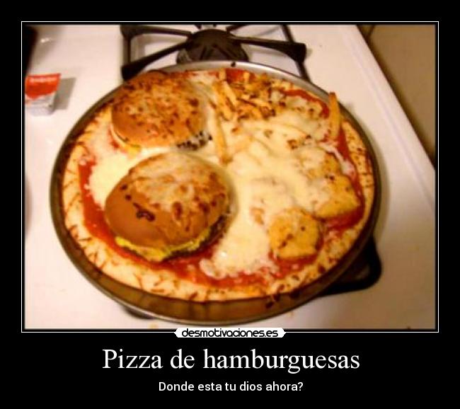 Pizza de hamburguesas -