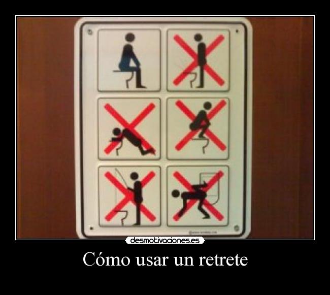 Cómo usar un retrete - 