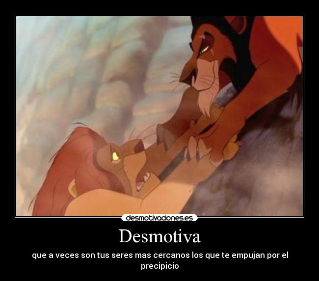 carteles mufasa scar desmotivaciones
