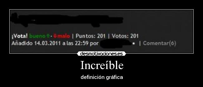 Increíble -