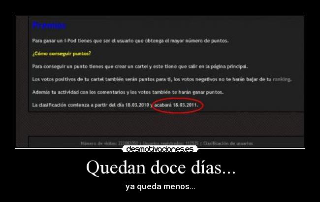 Quedan doce días... - 