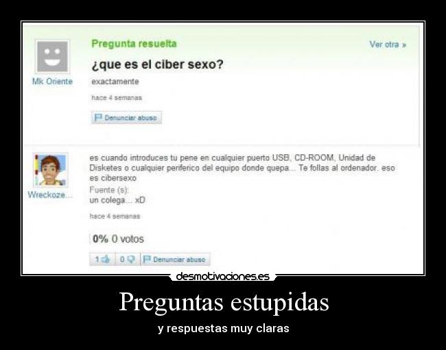 Preguntas estupidas - 