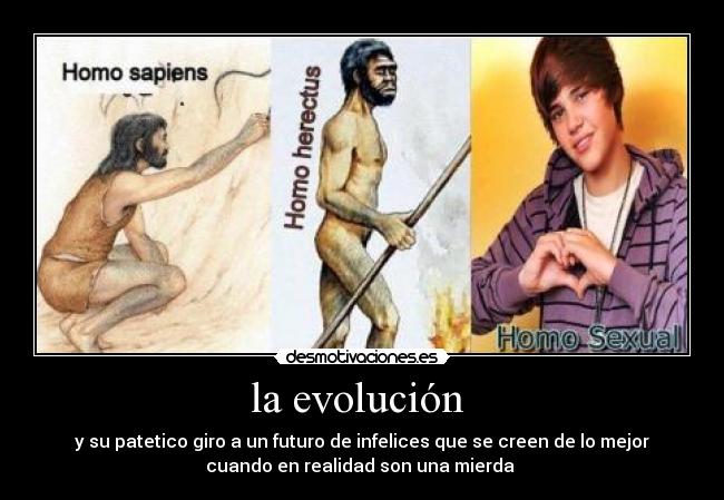 la evolución -