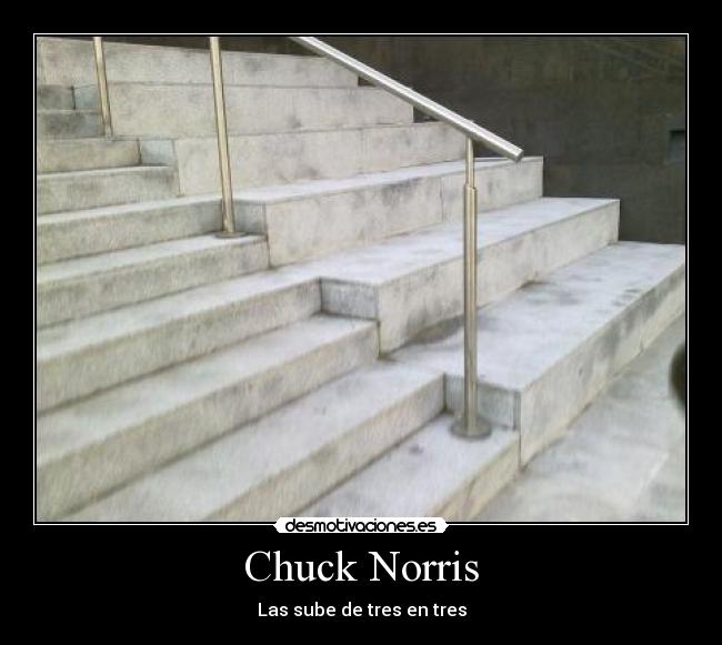 Chuck Norris - Las sube de tres en tres
