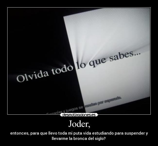 Joder, -