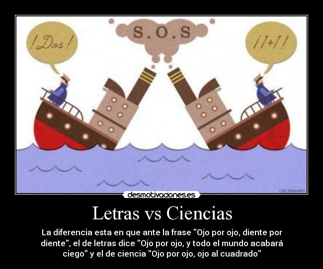Letras vs Ciencias - 