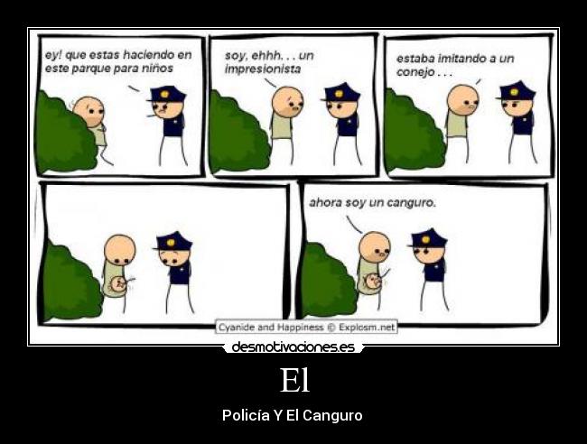 El - Policía Y El Canguro