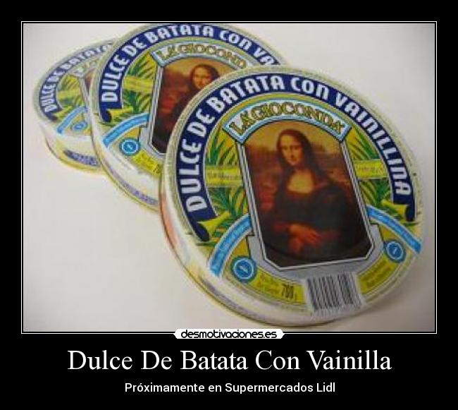 Dulce De Batata Con Vainilla - Próximamente en Supermercados Lidl