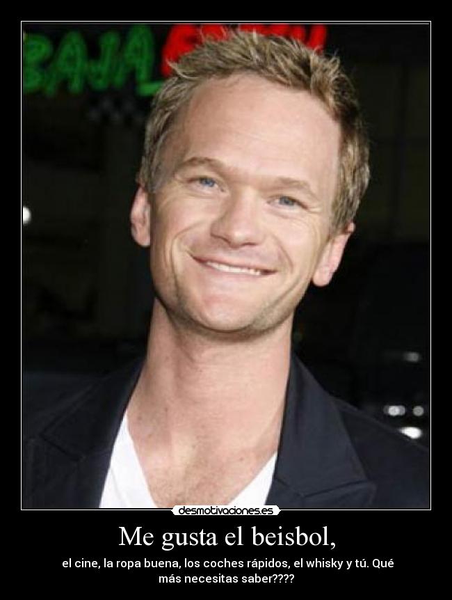 Me gusta el beisbol, - 