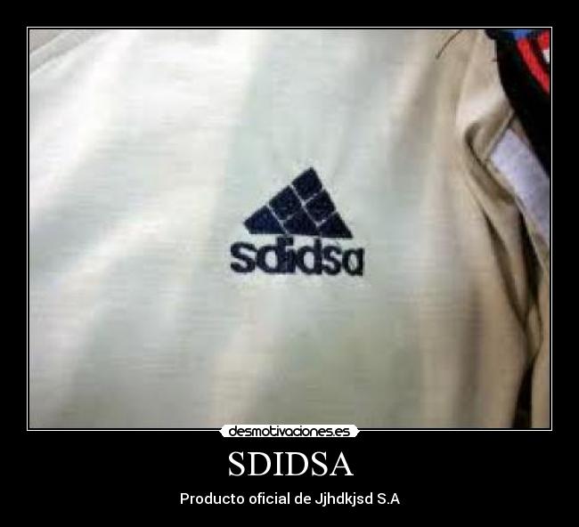 SDIDSA - Producto oficial de Jjhdkjsd S.A