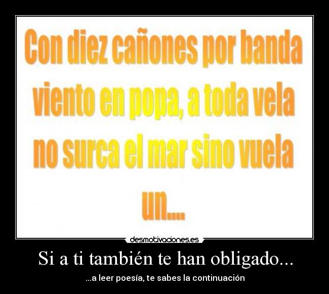 Si a ti también te han obligado... -