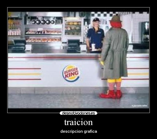 traicion - descripcion grafica