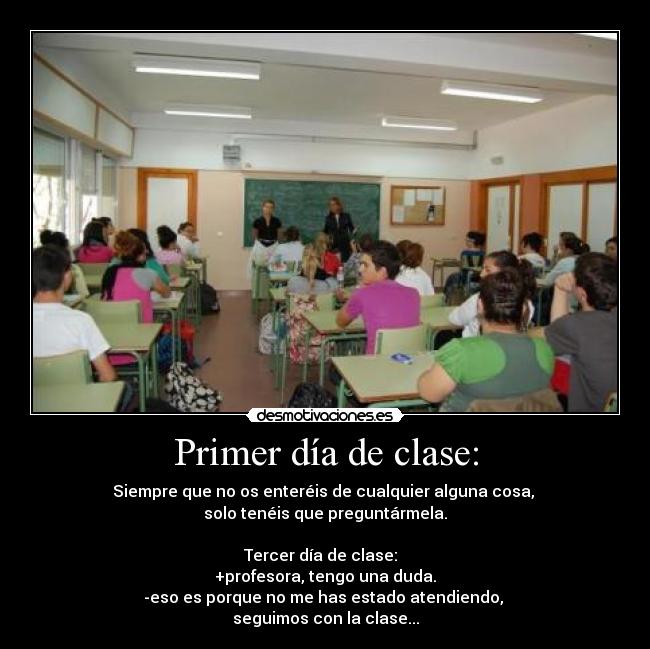 carteles profesores javisk8ordie clase aula explicar desmotivaciones