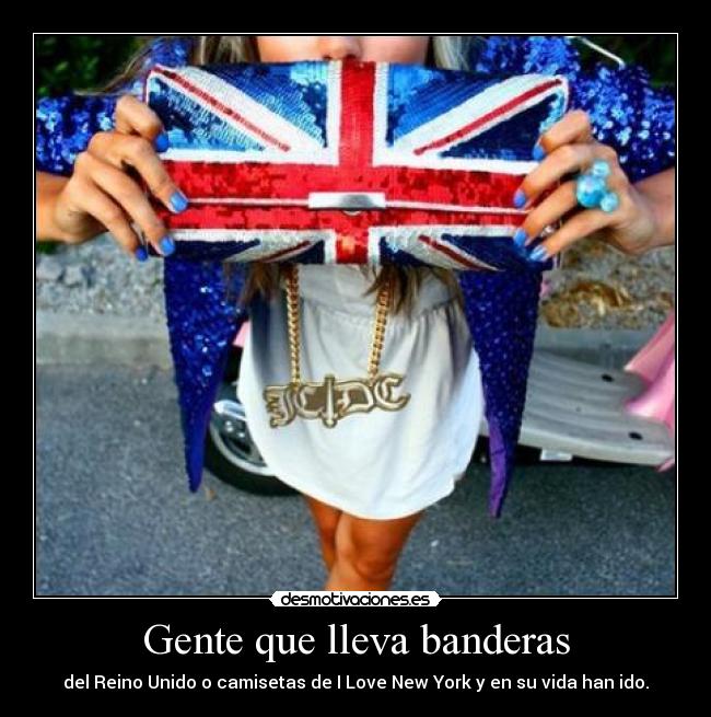 Gente que lleva banderas - 