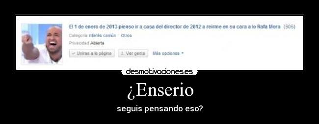 ¿Enserio -