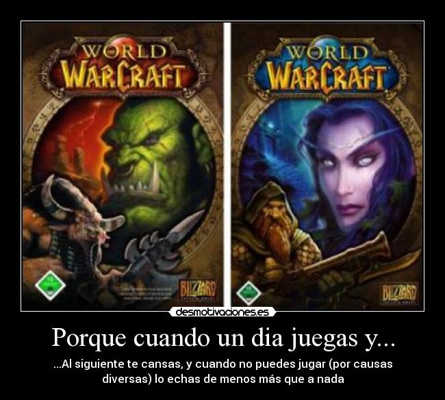 carteles wow world warcraft mamanemens desmotivaciones