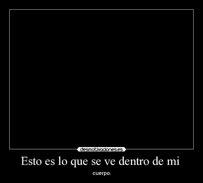 Esto es lo que se ve dentro de mi  - 