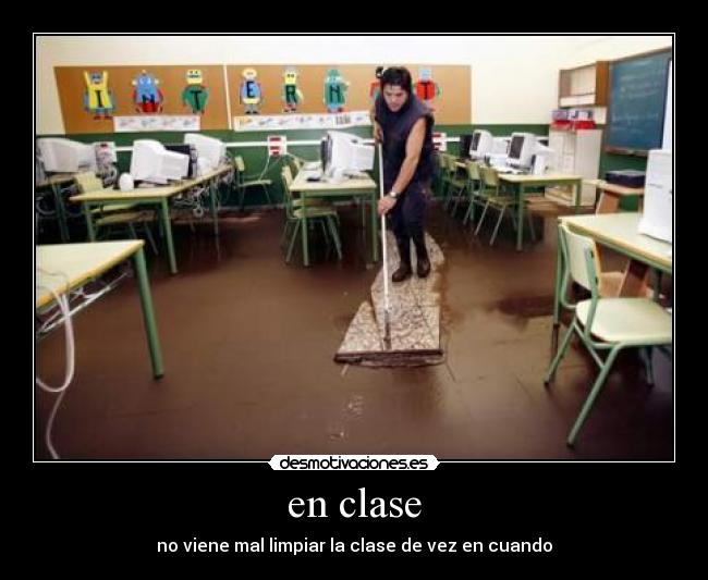 en clase -