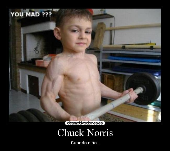 Chuck Norris - Cuando niño ..