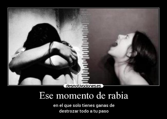 Ese momento de rabia - 