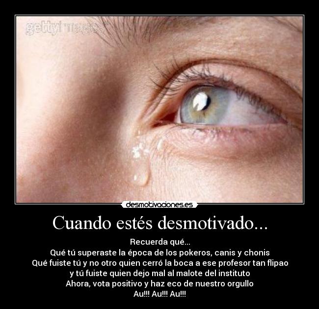 Cuando estés desmotivado... -