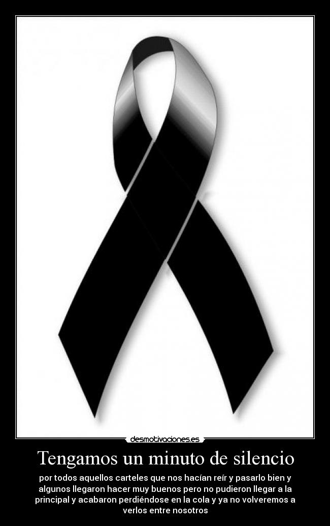 Tengamos un minuto de silencio -