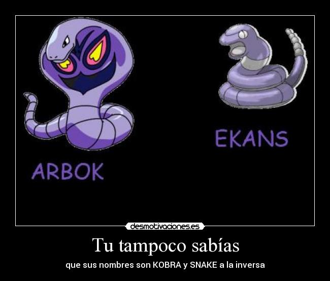 Tu tampoco sabías -