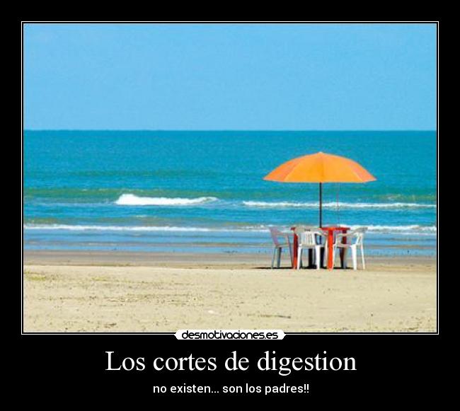 Los cortes de digestion - no existen... son los padres!!